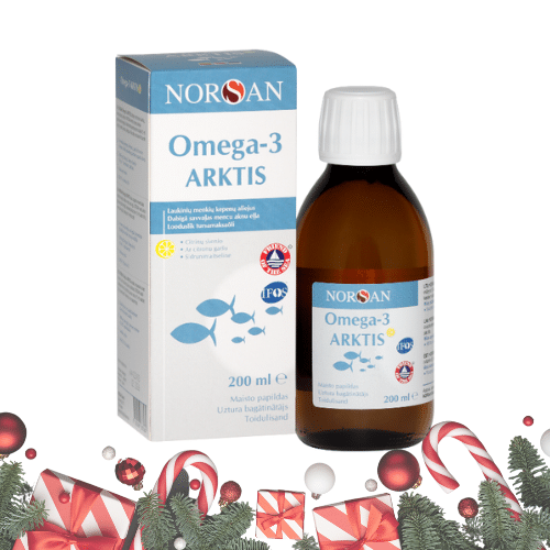 Omega-3 Arktis D-vitamiiniga, õli 200ml