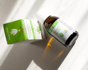 Picture showing vegan oil out of box