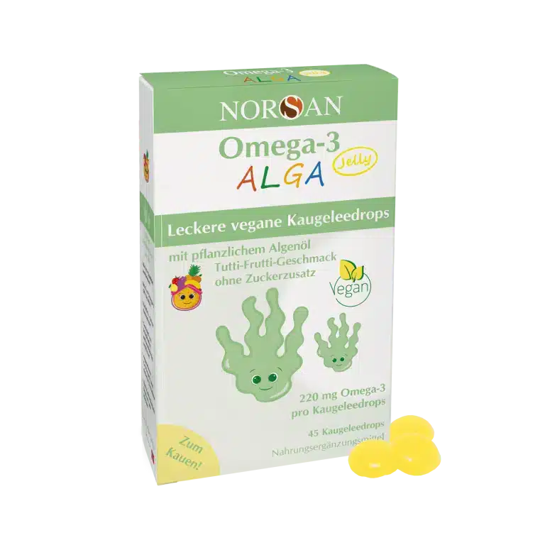 Omega-3 Alga Jelly, želatiinist närimispadjakesed, 45 tk.