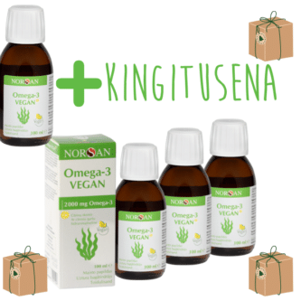 Omega-3 Vegan, õli, 3x100 ml +1