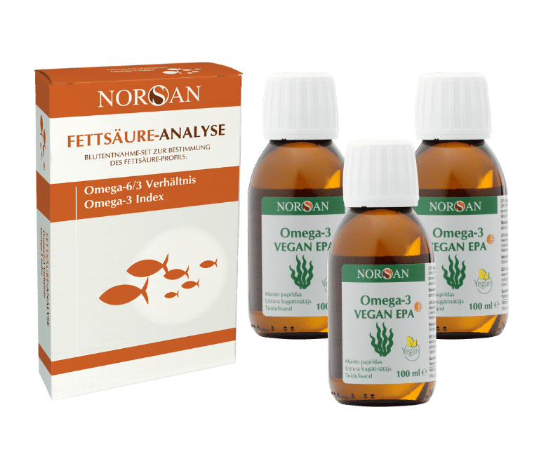 Omega-3 Vegan EPA komplekt rasvhapete testiga