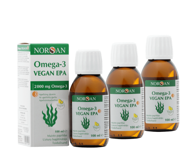 Omega-3 Vegan EPA, õli, 3×100 ml