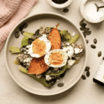 Picture depicting healthy breakfast with omega-3 oil